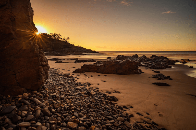 noosa beach in summer